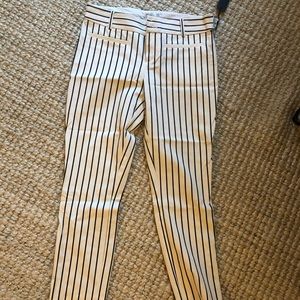 Striped slim fit Anthropology trousers